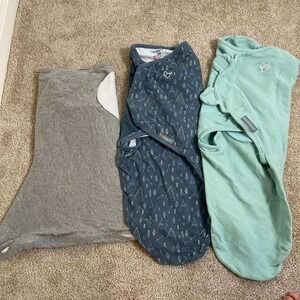 SwaddleMe Zipadee-Zip 3-6M Baby Swaddle Sleep Sack Bundle Mountains 3pc